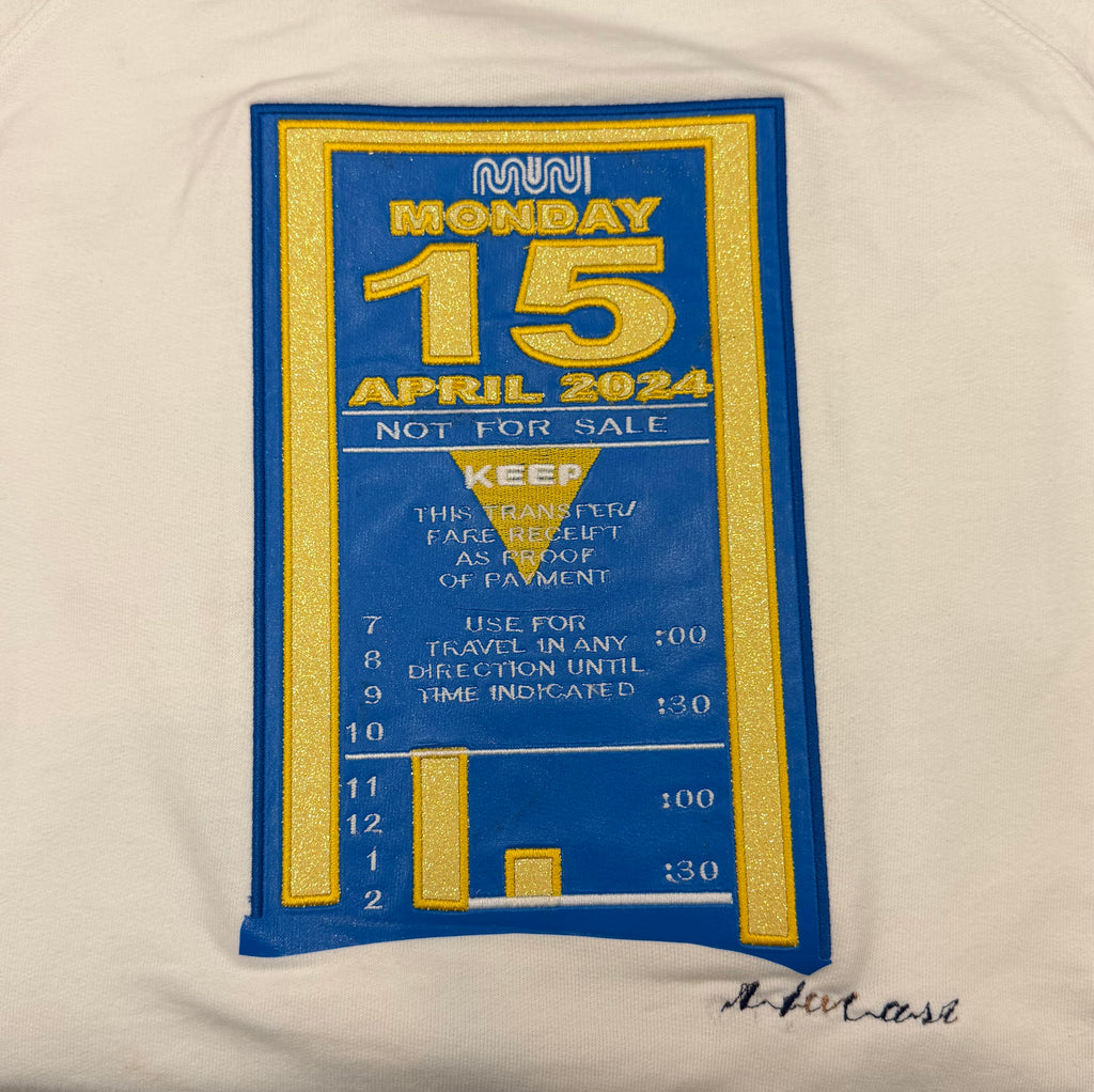 415 Day Transfer Embroidered Sweatshirt — Warriors Limited Edition