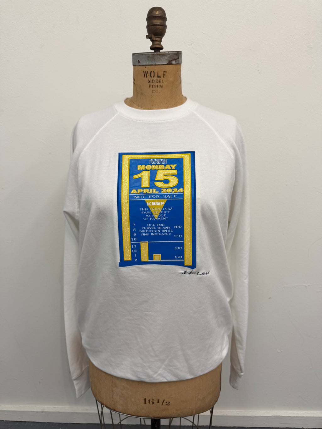 415 Day Transfer Embroidered Sweatshirt — Warriors Limited Edition
