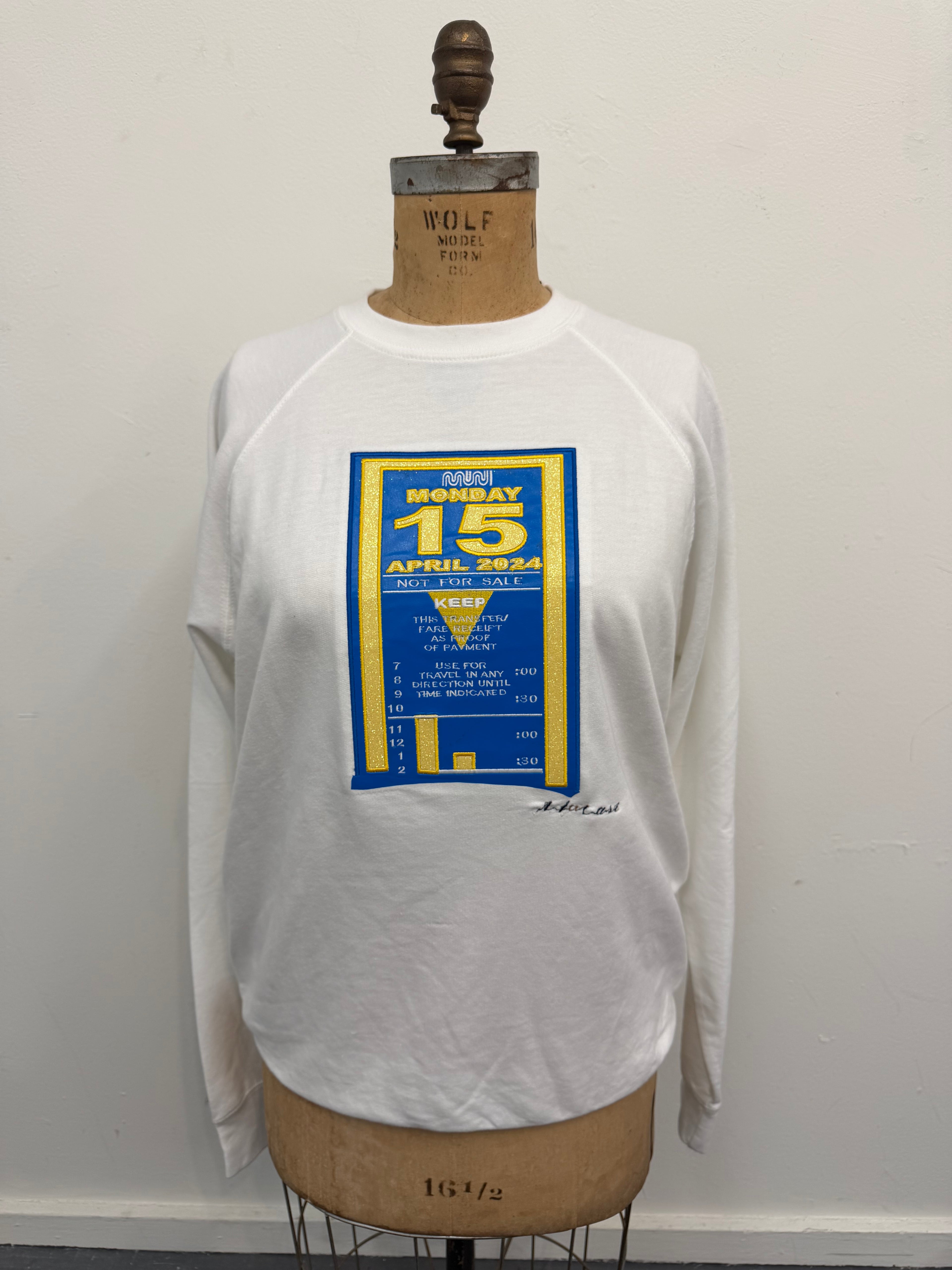 415 Day Transfer Embroidered Sweatshirt — Warriors Limited Edition